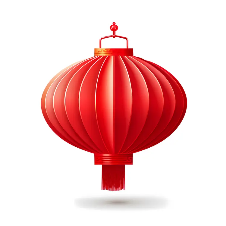 Elegant Red Lantern for Chinese New Year