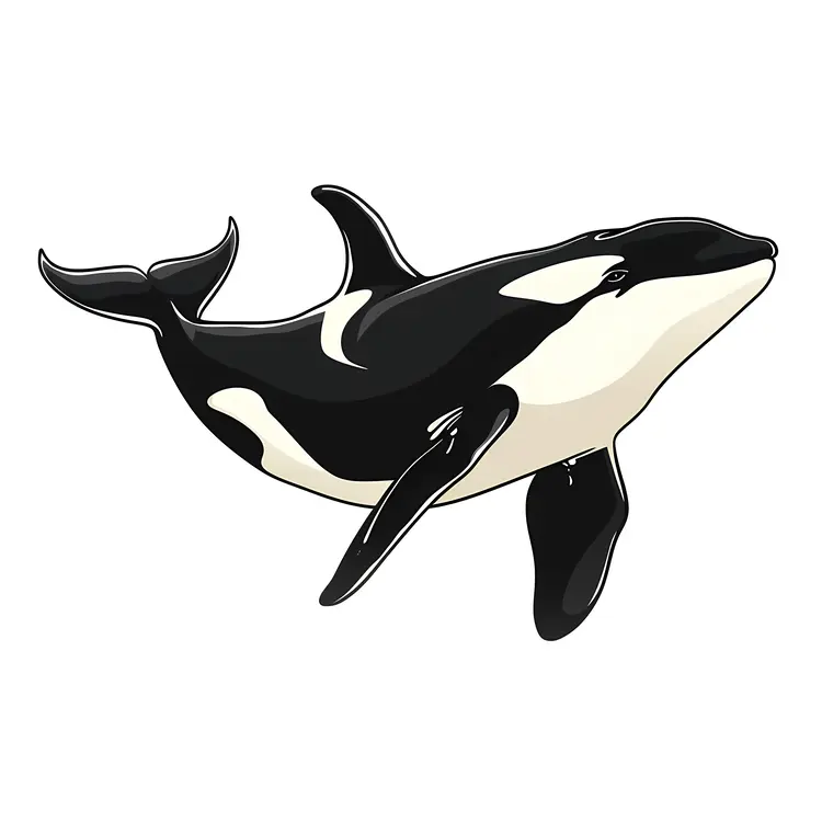 Cute Orca Illustration