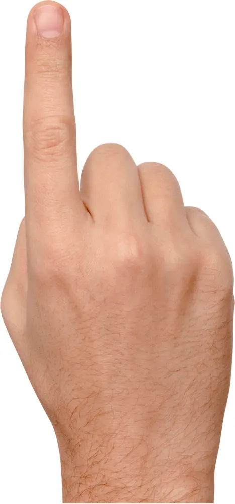 Hand Pointing Upwards