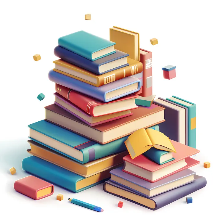 Colorful Stack of Books