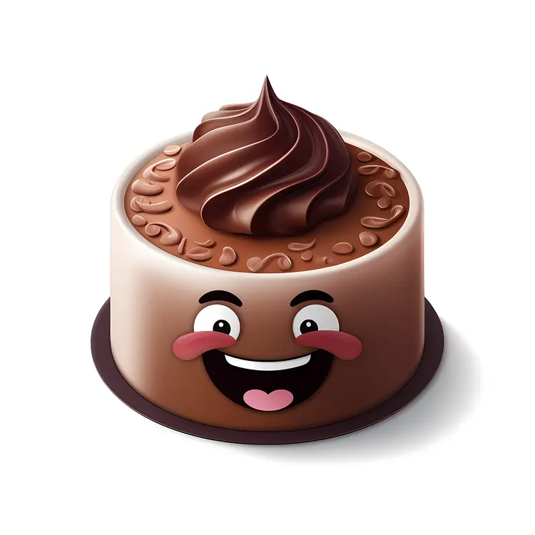 Smiling Chocolate Cake
