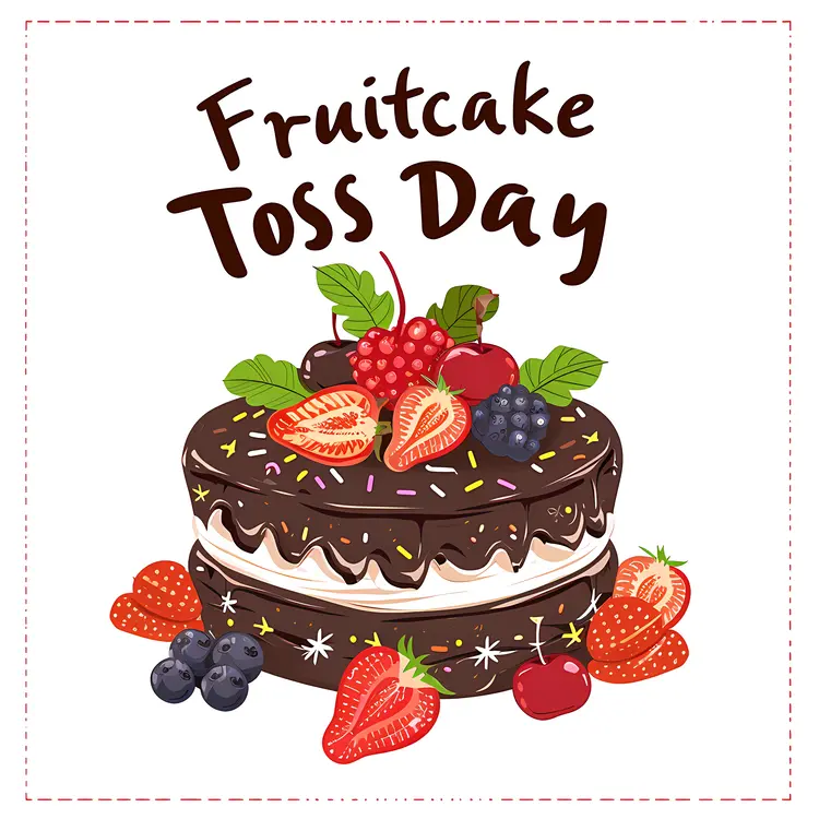 Chocolate Fruitcake for Toss Day