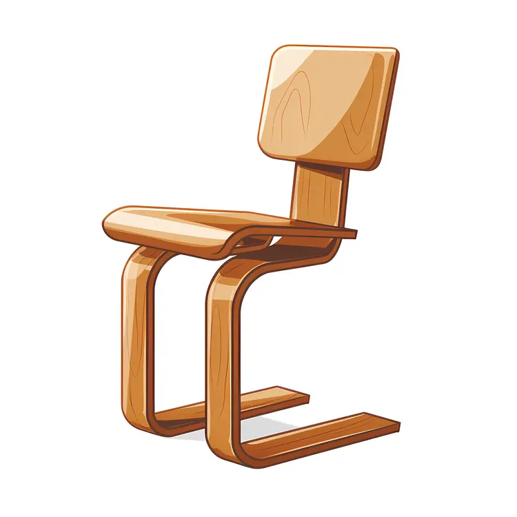 Wooden Chair Illustration