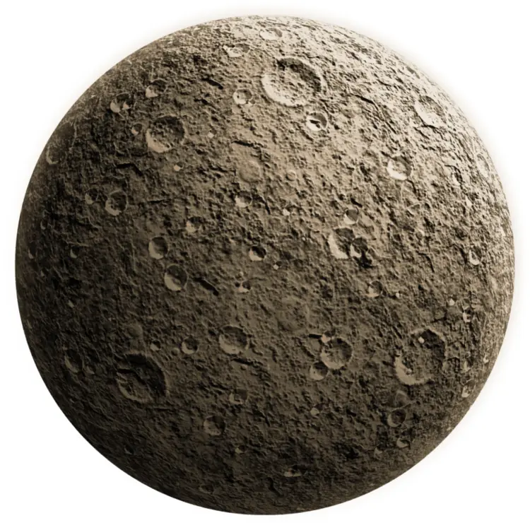 Cratered Moon Surface