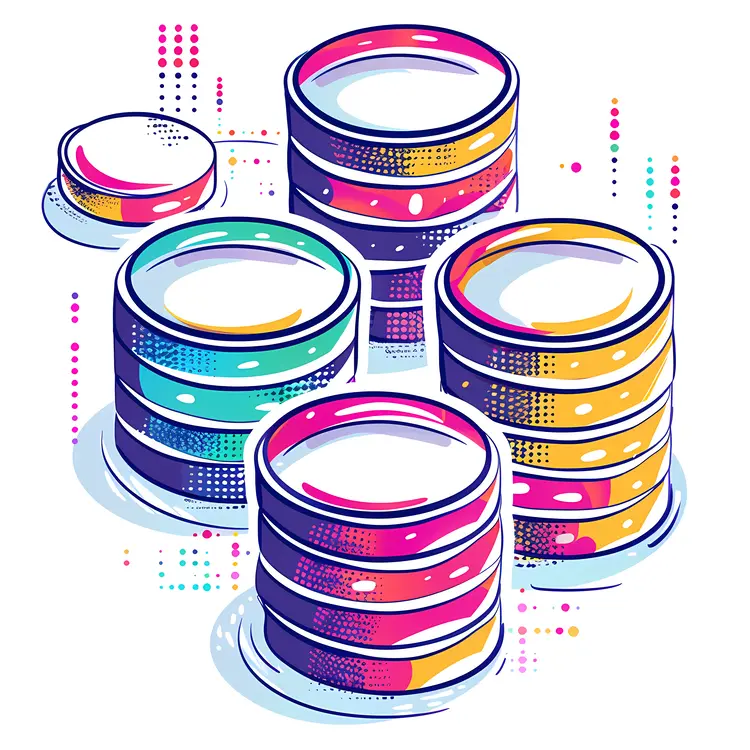 Colorful Server Stacks