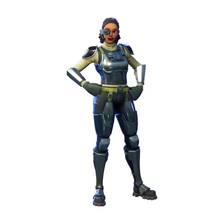 Armored Female Soldier Character for Fortnite