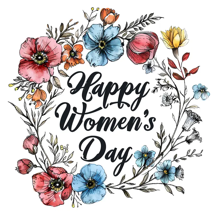 Happy Women's Day Floral Greeting