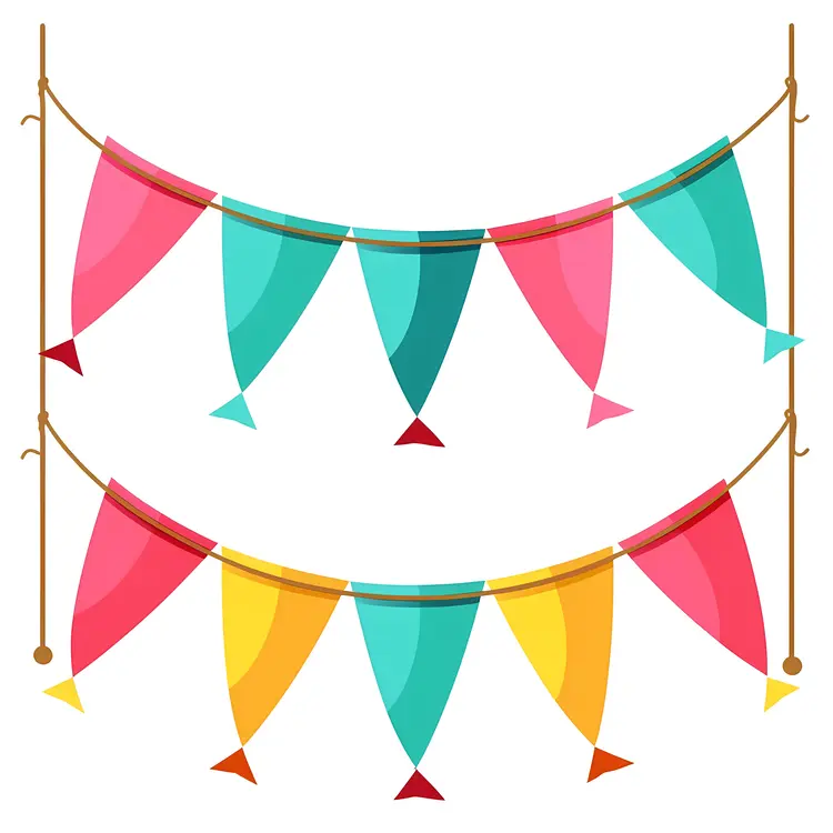 Colorful Banners for Festive Decoration