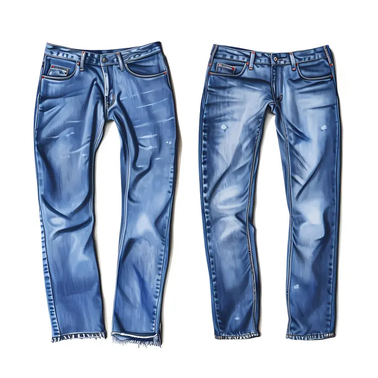 Two Pairs of Blue Jeans