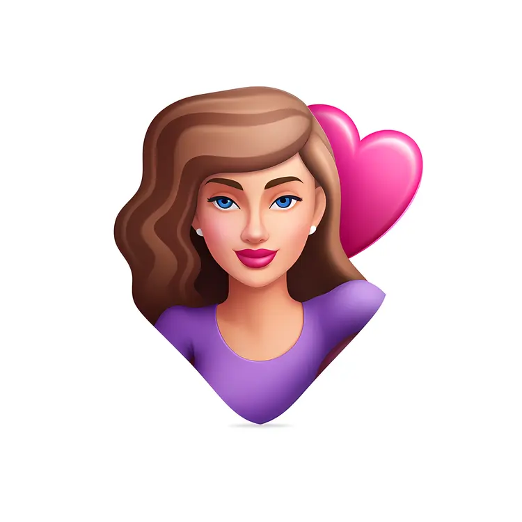 Female Avatar with Heart