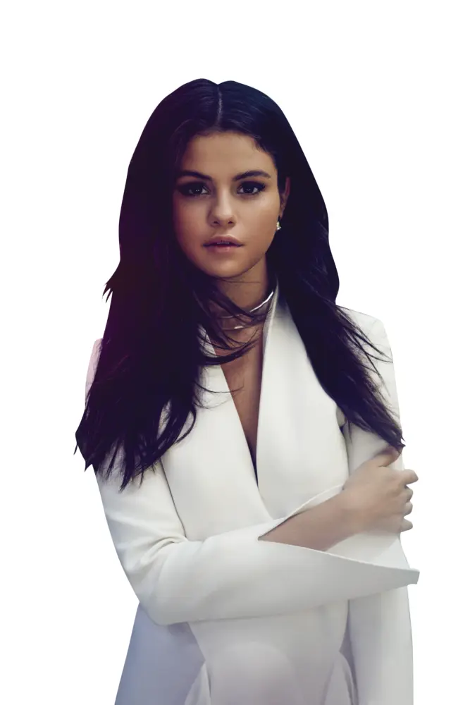 Elegant Woman in White Outfit