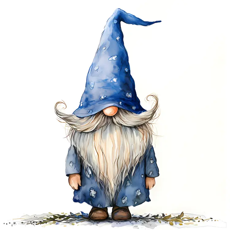 Wizard Gnome with Blue Hat