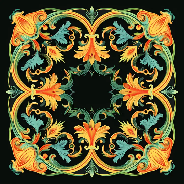 Colorful Ornate Frame