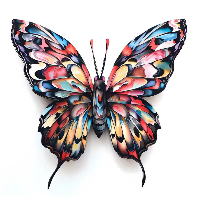 Colorful Butterfly Art