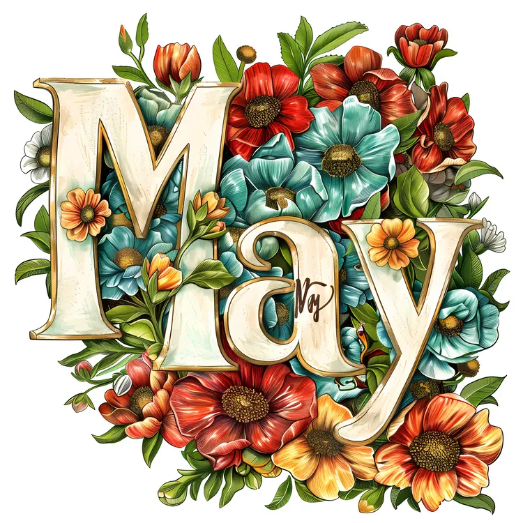 Vibrant May with Flowers