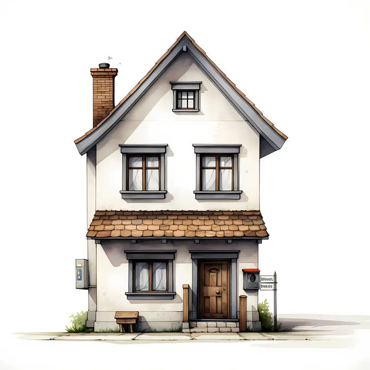 Small cute doodle house