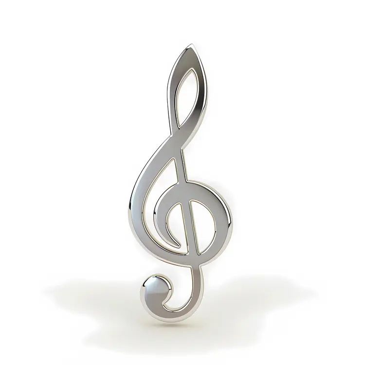 Silver Treble Clef