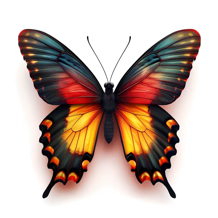 Beautiful Red Butterfly