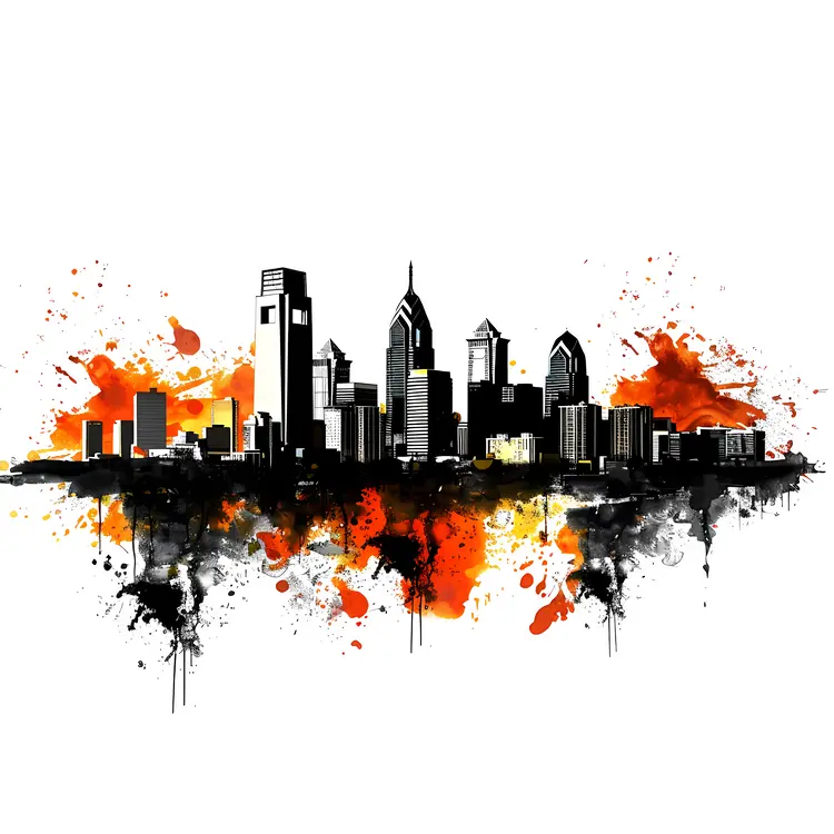 Abstract City Skyline