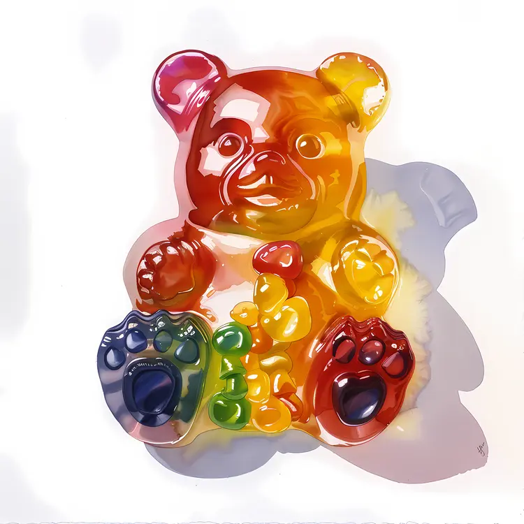 Colorful Gummy Bear Candy