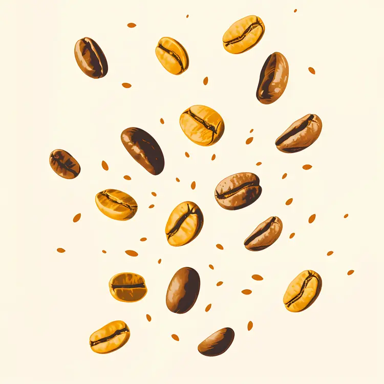 Scattered Coffee Beans