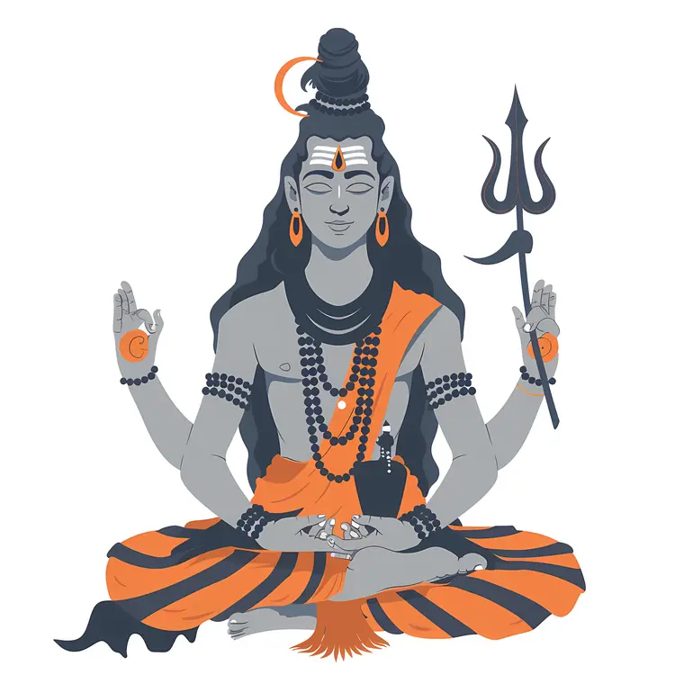 Shiva in Meditation Pose