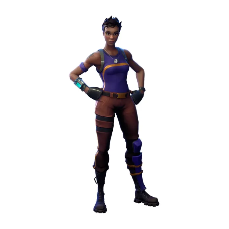 Woman in Athletic Outfit with Gloves