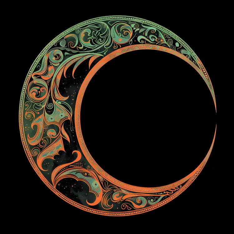 Decorative Crescent Moon