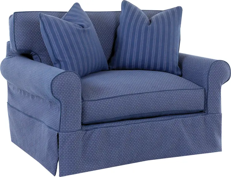Blue Armchair with Cushions