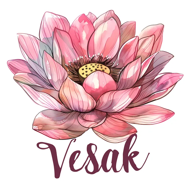Pink Lotus Flower for Vesak Celebration