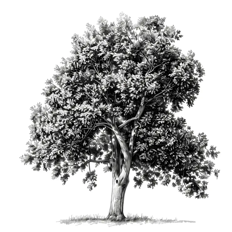 Lush Green Tree Illustration