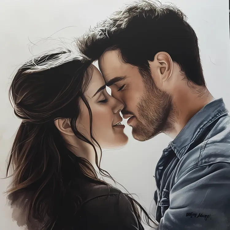 Romantic Couple Painting