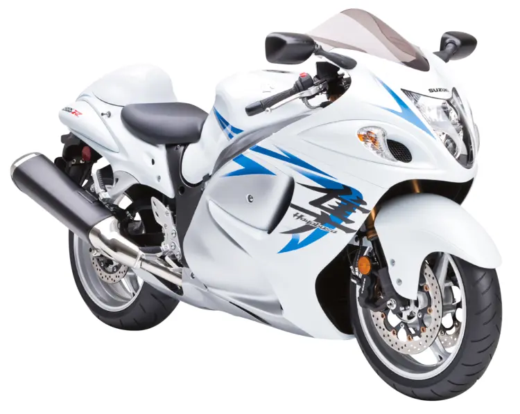 White Sport Bike for High-Speed Racing