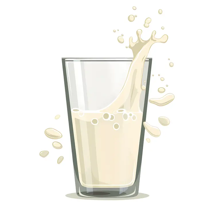 Milk Splash in Glass