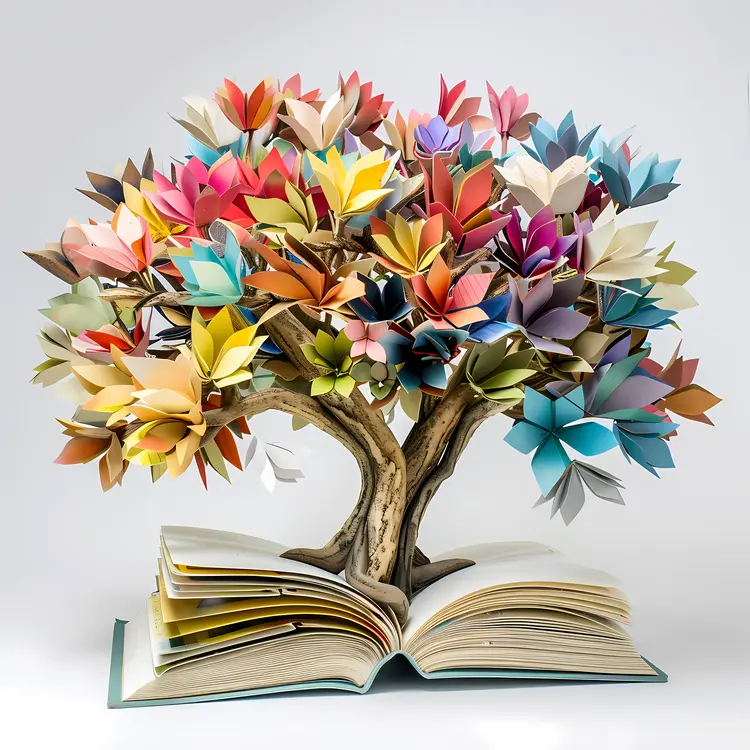 Colorful Book Tree