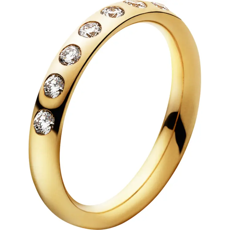 Elegant Gold Ring with Diamonds