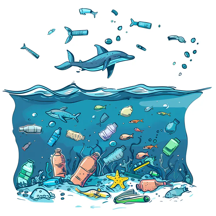 Plastic Bottles Polluting the Ocean