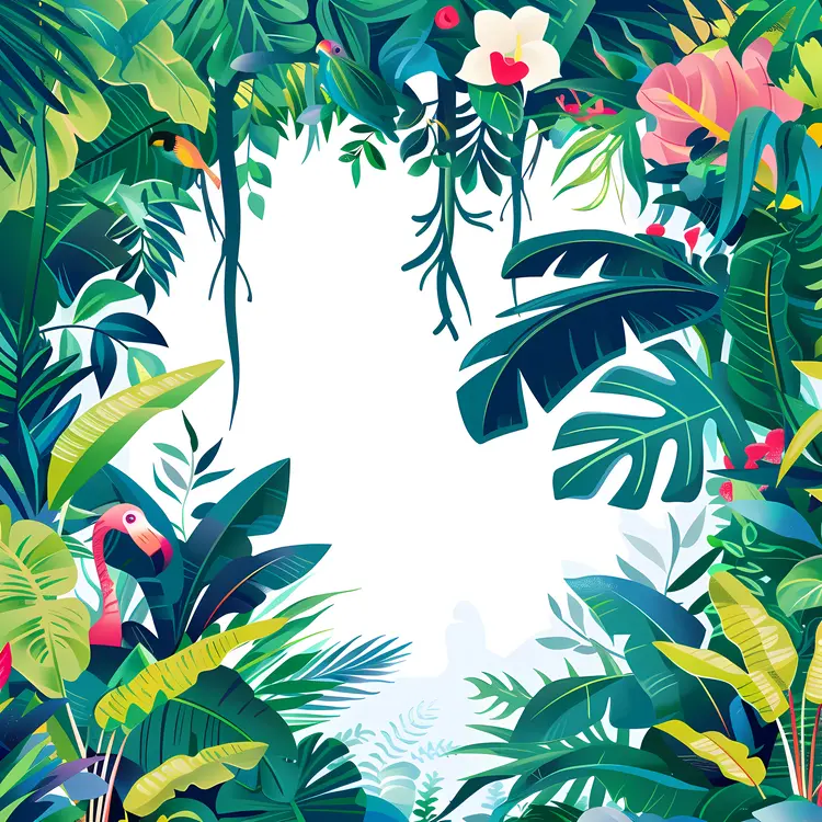 Colorful Tropical Jungle