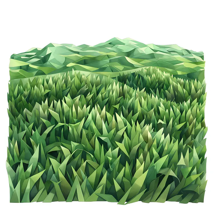 Geometric Green Grass