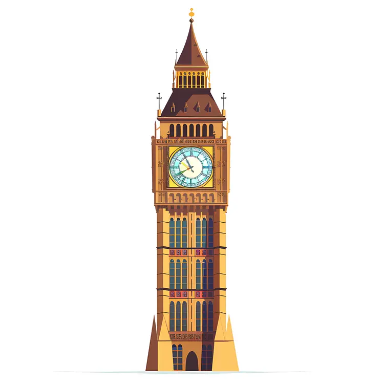 Simplified Illustration of Big Ben