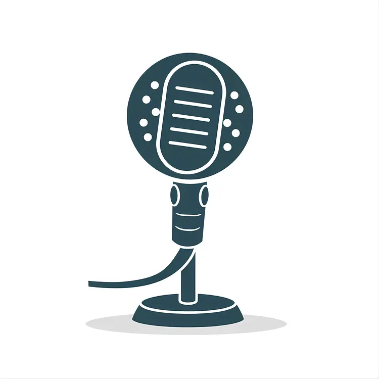 Vintage Microphone Illustration