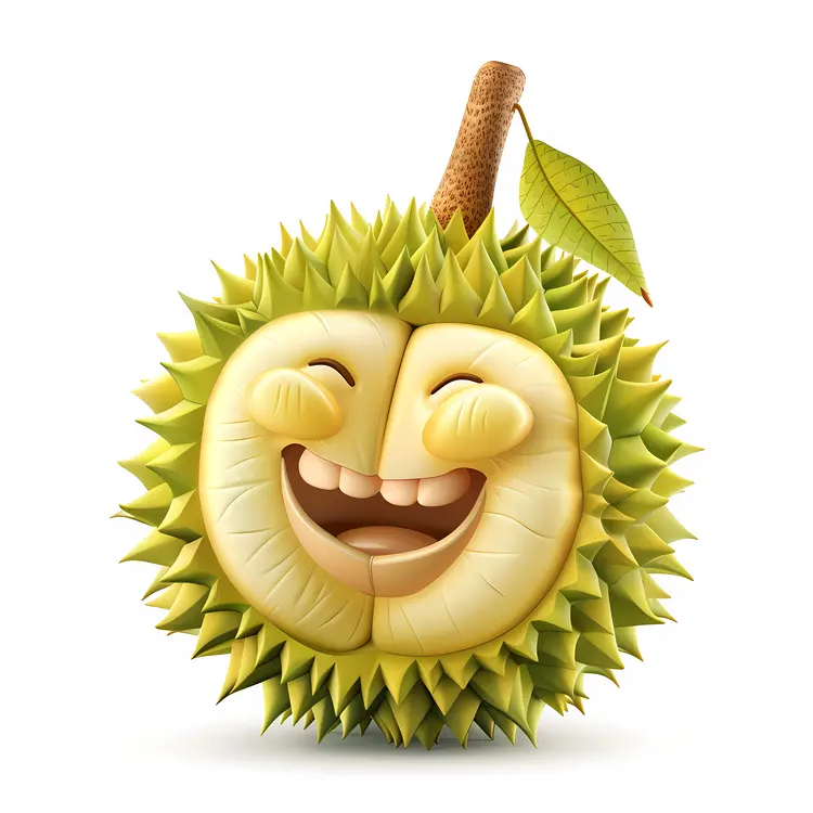 Happy Durian Cartoon