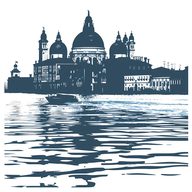 Venice Cathedral Silhouette