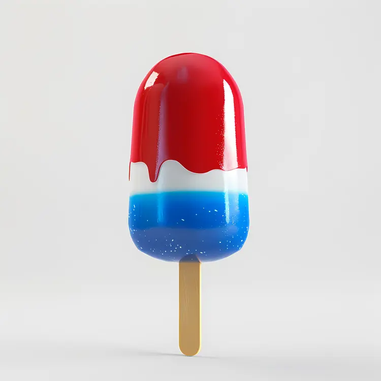 Red, White, and Blue Popsicle