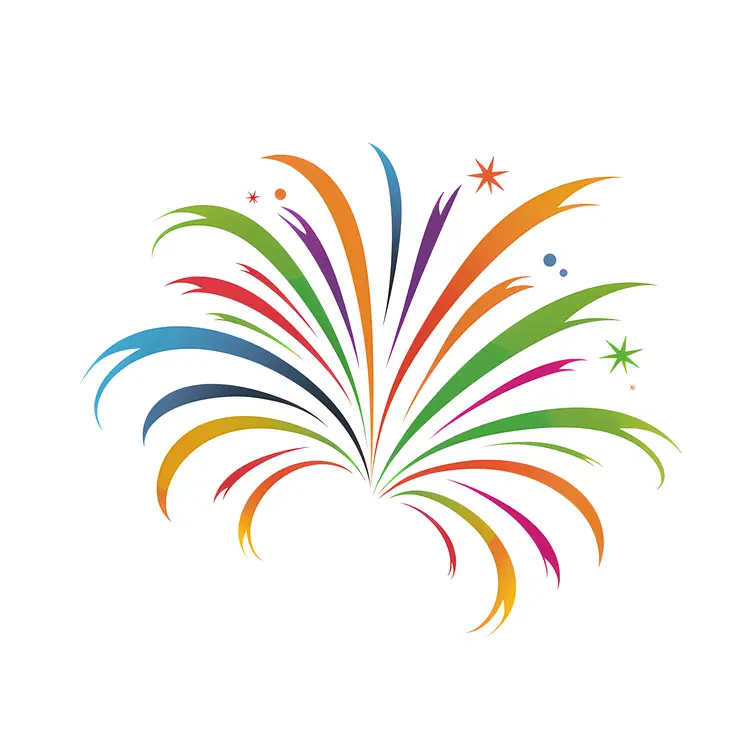Colorful Fireworks Display