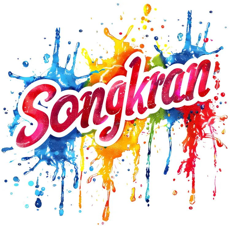 Colorful Songkran Festival Celebration