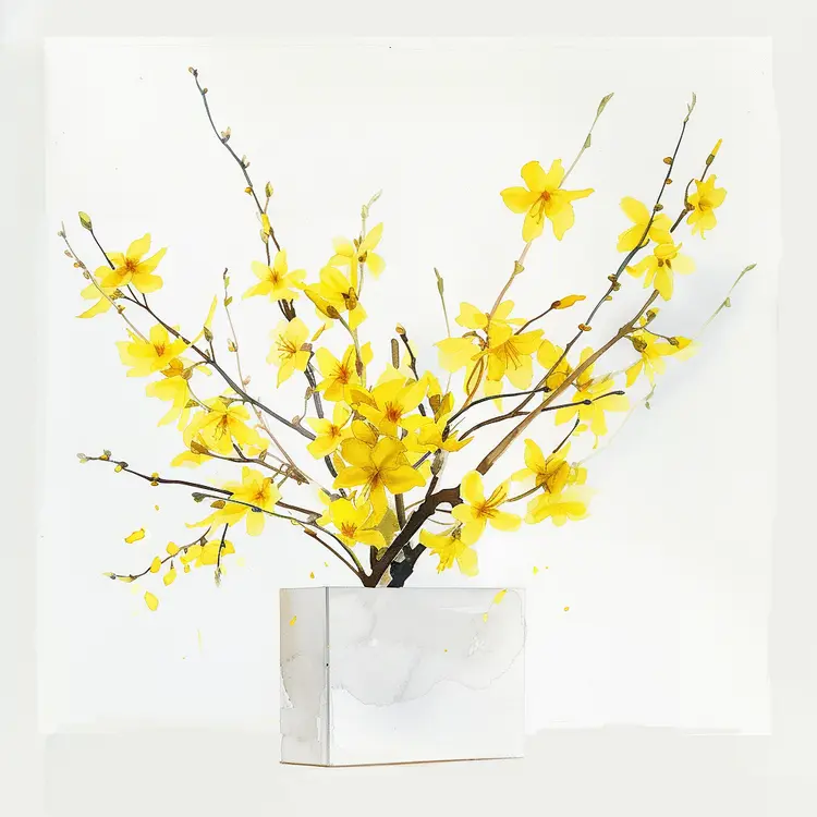 Yellow Flowers in a Vase