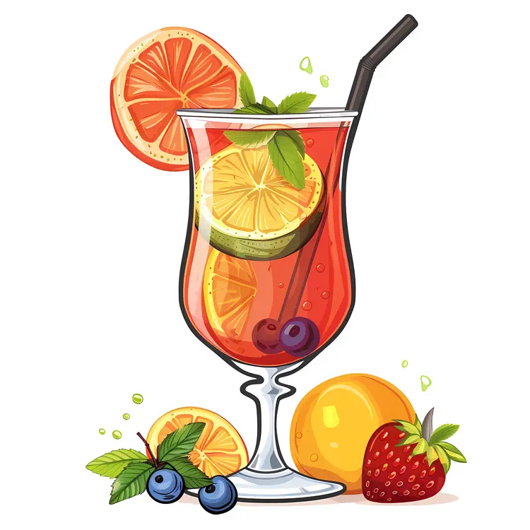 Refreshing Fruit Cocktail