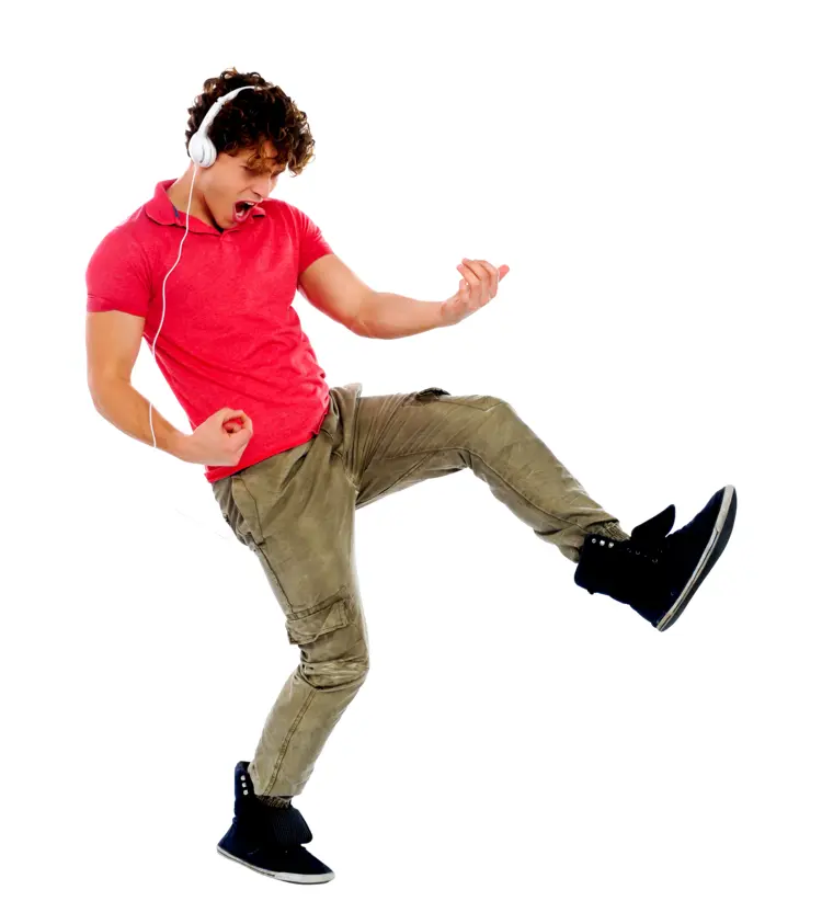 Man Dancing with Headphones