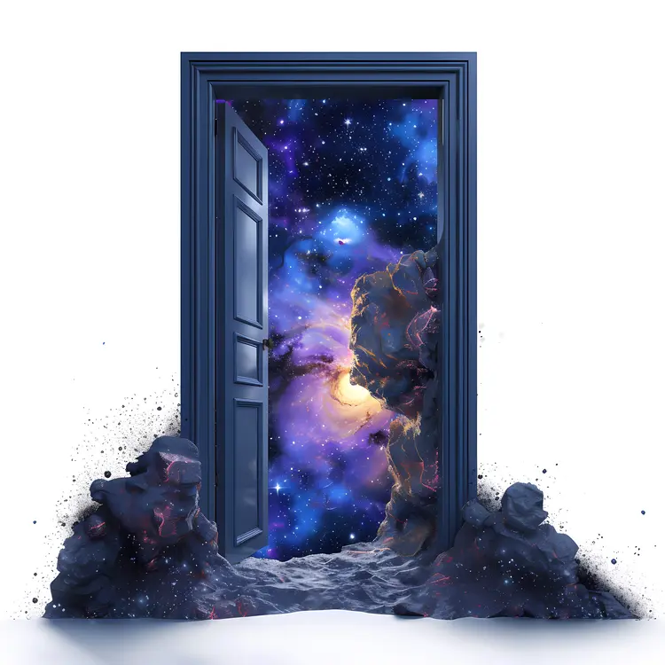 Open Door to a Cosmic Scene